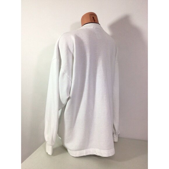 Vintage Morning Sun Sweatshirt Button Front Cardigan Bird Print Womens XL - Picture 3 of 8